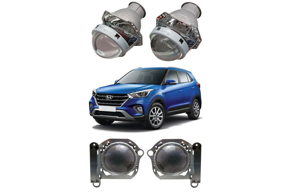 Готовый комплект для замены штатных линз Hyundai Creta 2015-2021