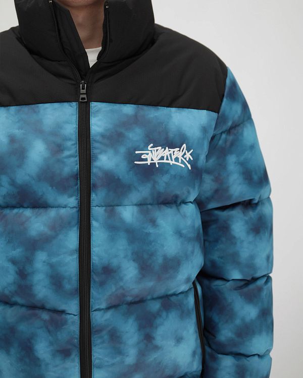 Пуховик Downjacket Tie Dye Blue - фото 5