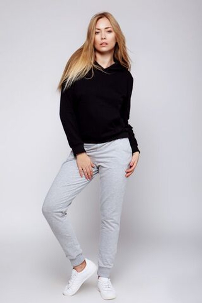 Костюм Player из кофты и штанов (Размер: S) (Цвет: черный с серым)