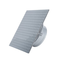 Вытяжной тонкий вентилятор для ванн ММ-Р 06 стекло прямое 90 м³/час с обратным клапаном мозаика хром