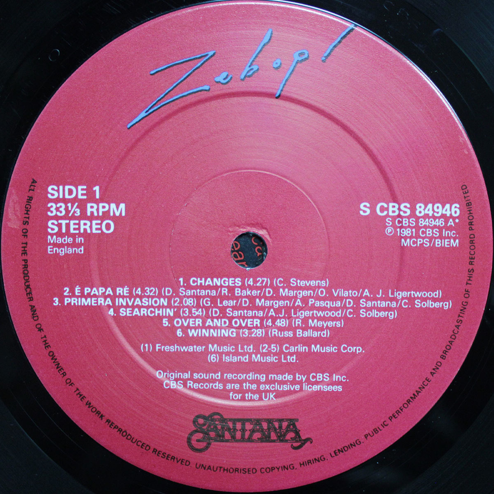 Santana / Zebop! (LP)