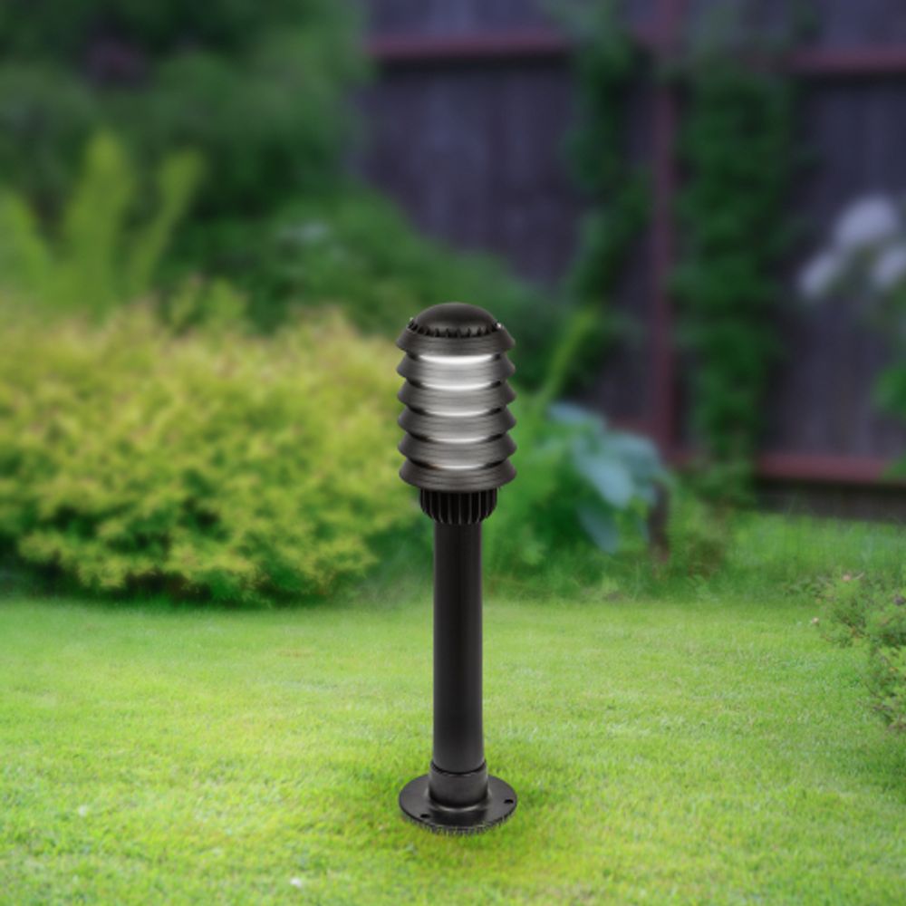 Садово-парковый светильник ЭРА НТУ 01-60-014 Поллар напольный черный IP54 Е27 max60Вт h650мм