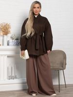 Пальто Мелания (горький шоколад) Б15185-5М LT Collection