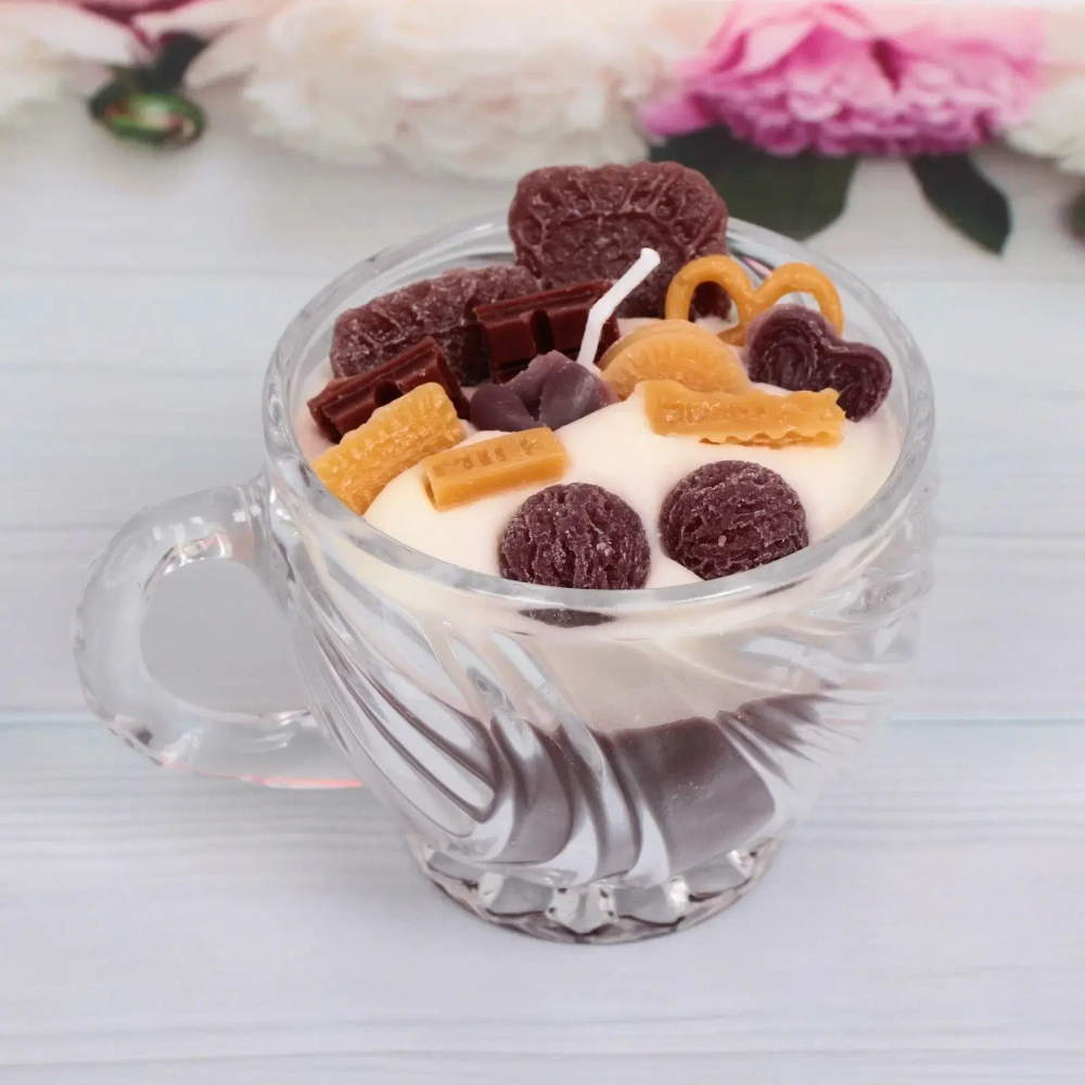 Свеча «Пряный кофе» 8,5*7 см (350 гр), (упаковка 9*9*11,5 см)