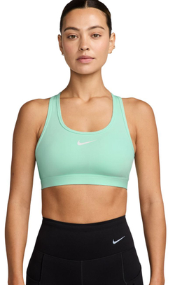 ТОП теннисный Nike Swoosh Medium Support Non-Padded Sports - mint foam/white