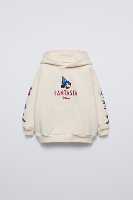 ZARA ХУДИ С ДЕКОРАТИВНОЙ ДЕТАЛЬЮ «МЫШКА» ©DISNEY, ЭКРЮ