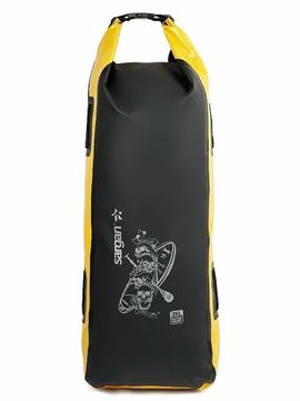 Гермо-мешок-рюкзак Sargan Скелетон Супер-Сап 35 л черный/желтый