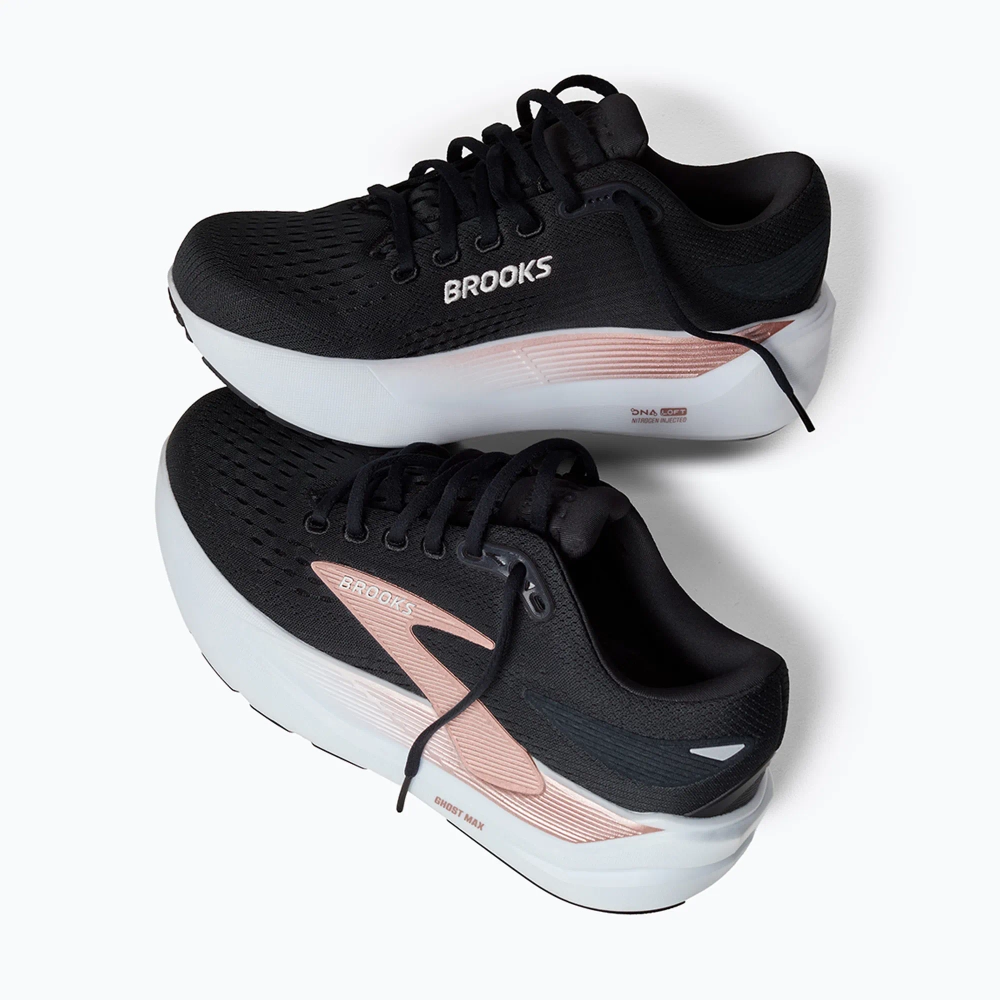 Женские Кроссовки для бега Brooks Ghost Max 3 black/black/rose gold