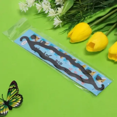 Заколка для волос на блистере «Твиста», цвет черный, 20,5*4,5см