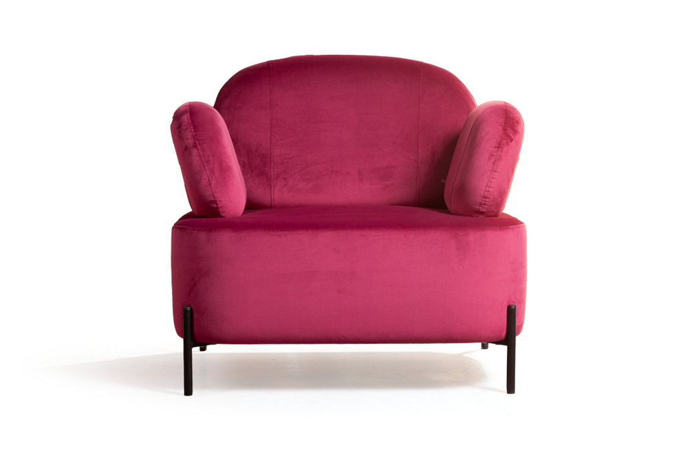 Кресло Dandy, бархат красный 16