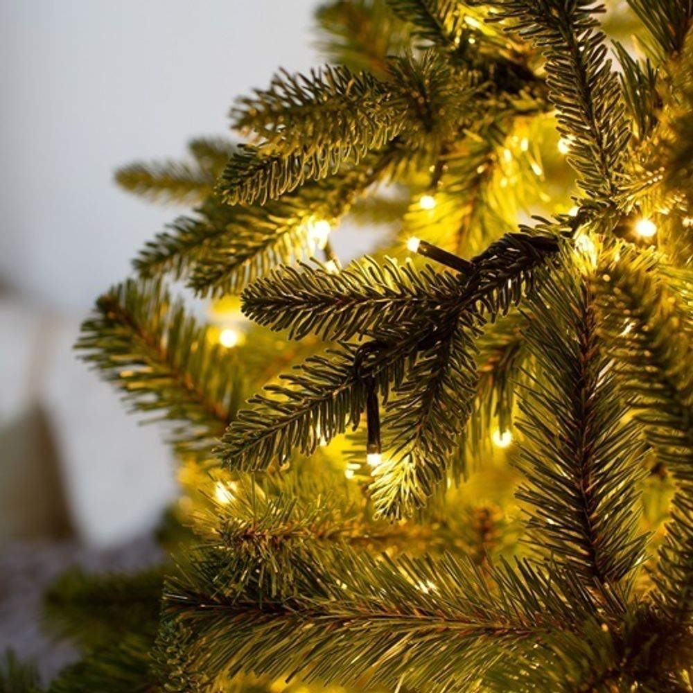 Елка с гирляндой «Барокко» (Литая+пвх) 150 см / 1,5 м