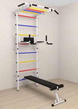 Шведская стенка Sv Pro рукоход 854 (Турник Pro рукоход/Брусья/стойка/Скамья)