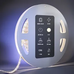 Светодиодная лента Ультра 24ВD2216 21,5Вт/м 4000К 5м IP 20 201064 Led Strip 201064