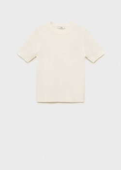 Джемпер из тонкого трикотажа с короткими рукавами