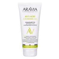 Очищающий гель для лица и тела с Салициловой Кислотой Aravia Laboratories Anti-Acne Cleansing Gel 200мл