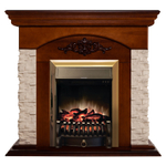 Каминокомплект Real Flame Neapolis NT с очагом Fobos Lux Brass