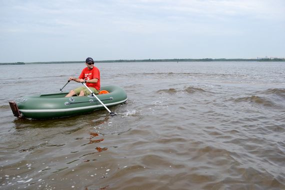 Лодка Мнев и К TUZ-280 (оливка) с пайолами