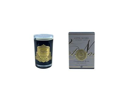 Свеча ароматическая CHAMPAGNE ROSEСвеча Cote Noire Черный / Золотой