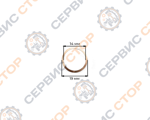 ШАЙБА УПЛОТНИТЕЛЬНАЯ ТОПЛИВОПРОВОДА НИЗКОГО ДАВЛЕНИЯ — 190N