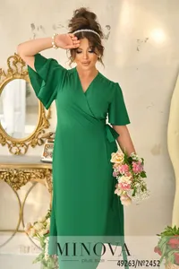 Платье 2452-зеленый Minova