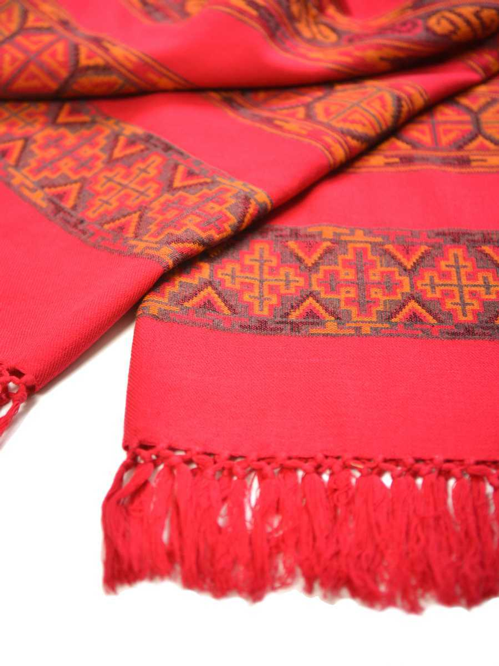 Шаль гималайская (малиновая)