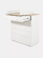 Комод RANT "LEVI" 80 см 5 ящиков с органайзером (арт.128) Cloud White