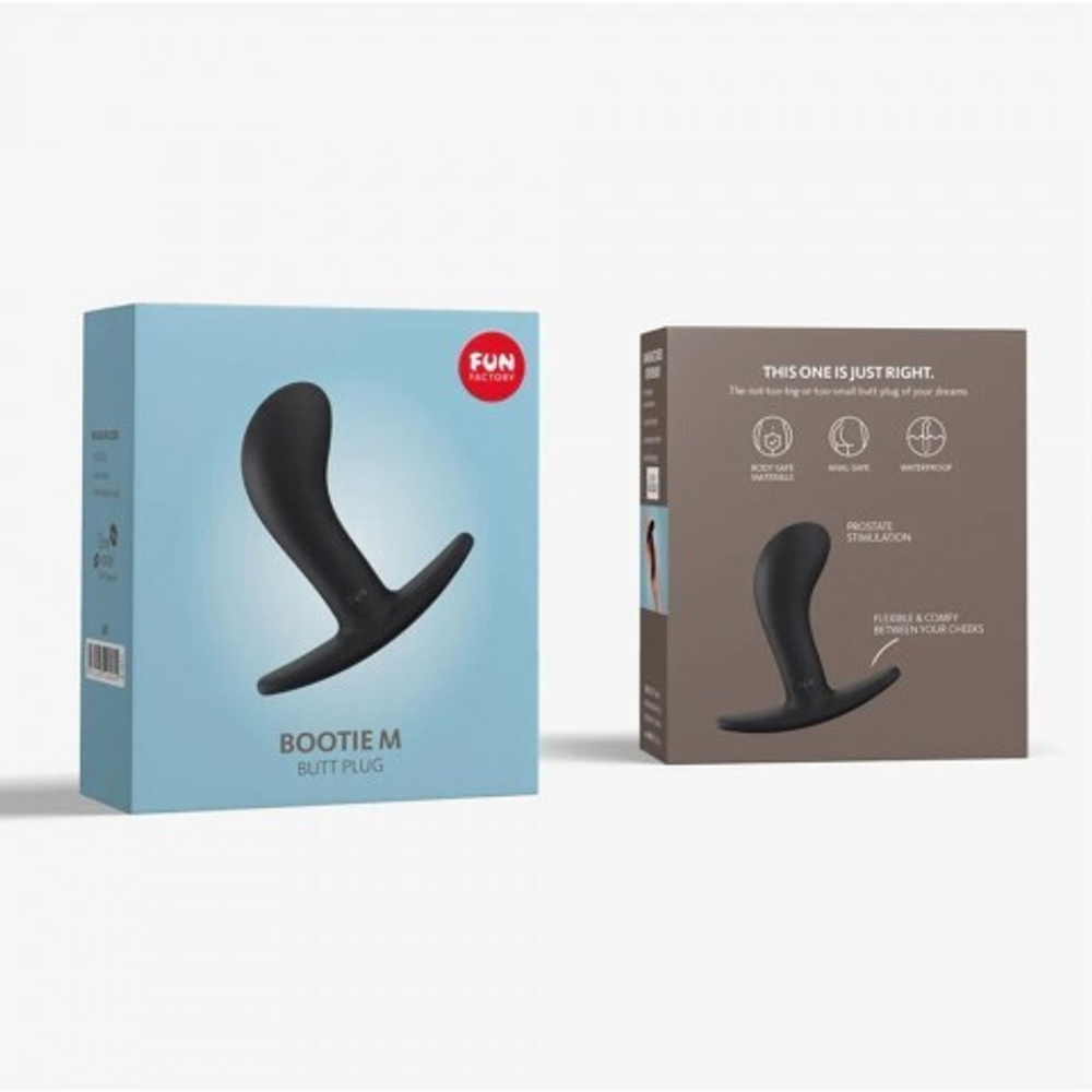 Анальная пробка Bootie (M) черная от Fun Factory