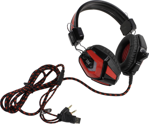 Наушники с микрофоном Defender Ridley (с регулятором громкости, шнур 2.2м) <64542>