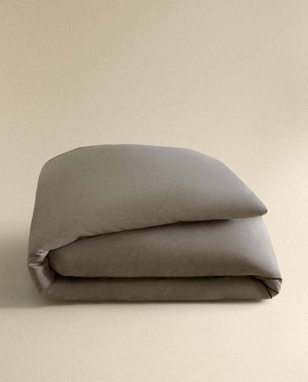 ZARA HOME ОДНОТОННЫЙ ПОДОДЕЯЛЬНИК, СЕРЫЙ