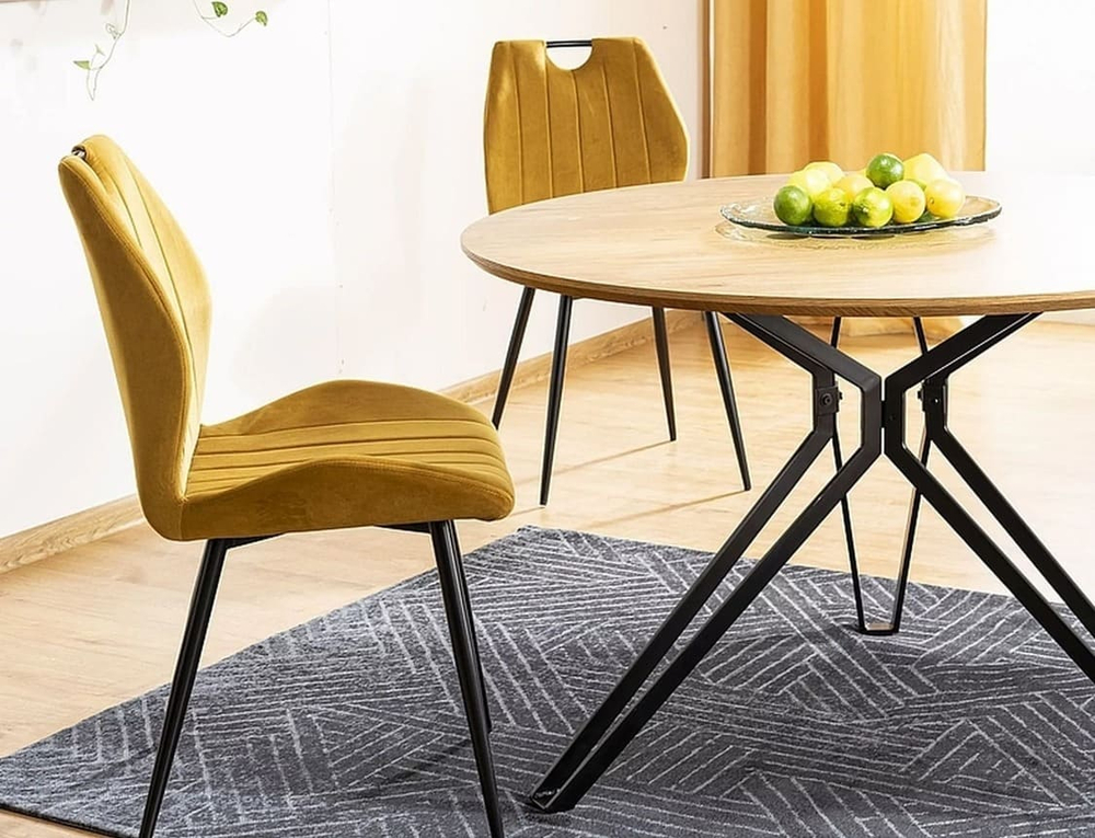Стул SIGNAL ARCO Velvet Bluvel 68 карри/черный
