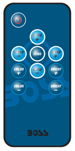 Динамики BossAudio морские 200W 6,5" с RGB подсветкой (2 шт.), серебристый,MRGB65S