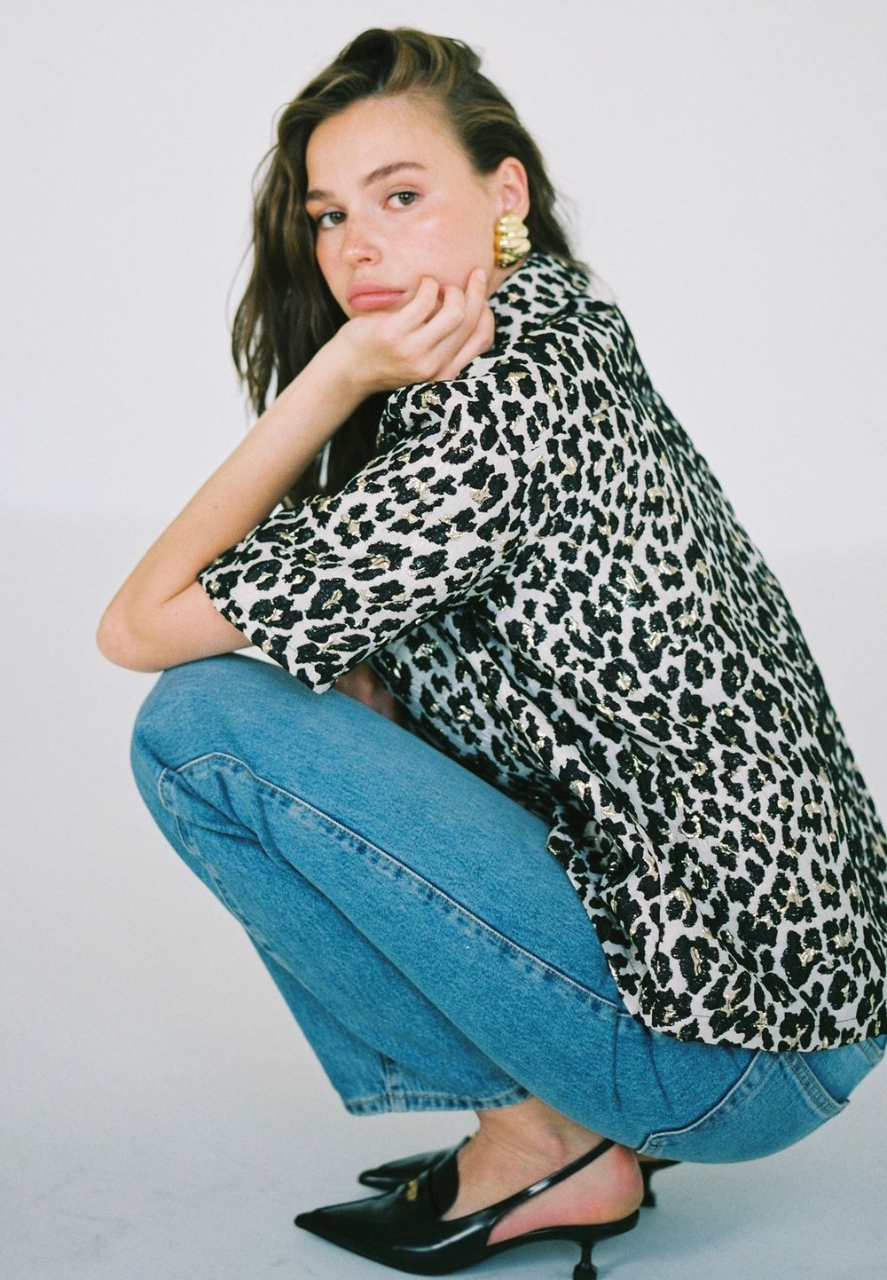 Рубашка Leopard beige