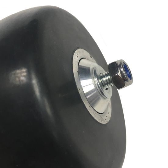 Колесо для лыжероллеров 75х45 мм заднее в сборе, резина фото 4