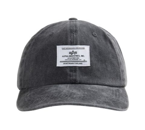 Бейсболка Alpha Industries Battlewash Cap Black (Черная)