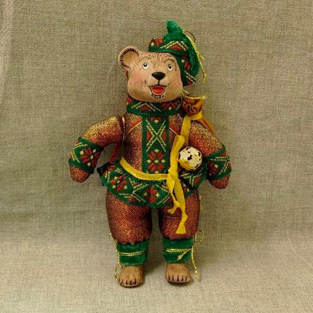 Ёлочная игрушка Медведь-путешественник