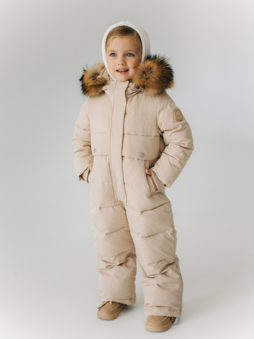 Комбинезон зимний, Бежевый