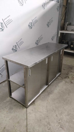 Стол-купе из нержавеющей стали 1600х600х860