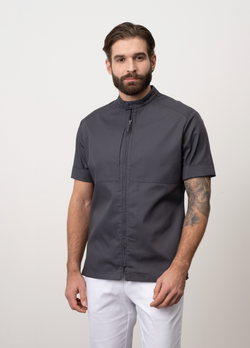 Туника с кокетками-карманами