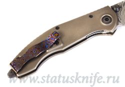 Нож CKF Sokosha One-Off (дамаск с травлением, желтый карбон)фотография - 6