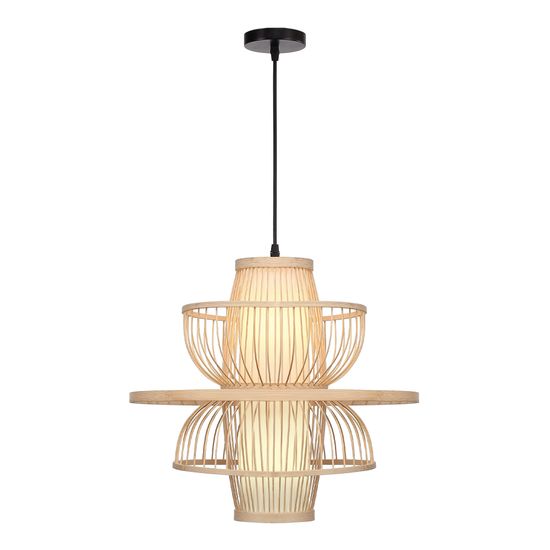 SL6241.513.01 Светильник подвесной ST-Luce Древесный/Белый E27 1*40W ALMA