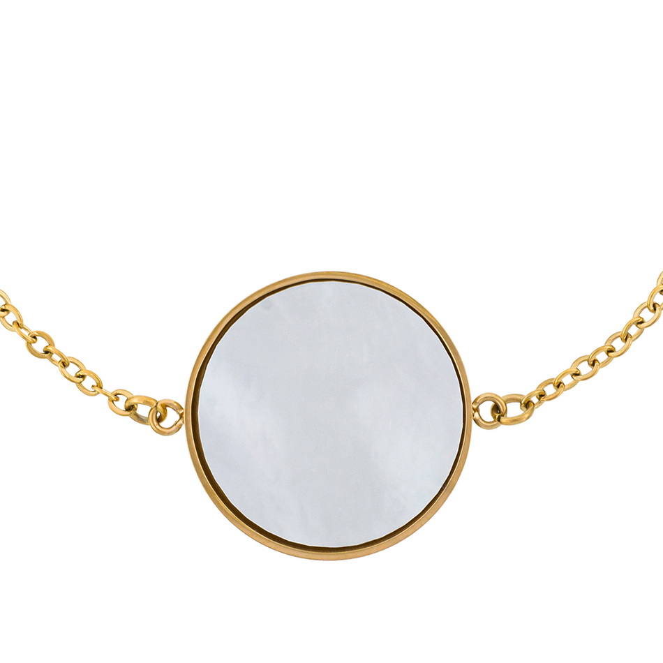 Браслет Fiore Luna SHELL WHITE CB01734-3 BW/G