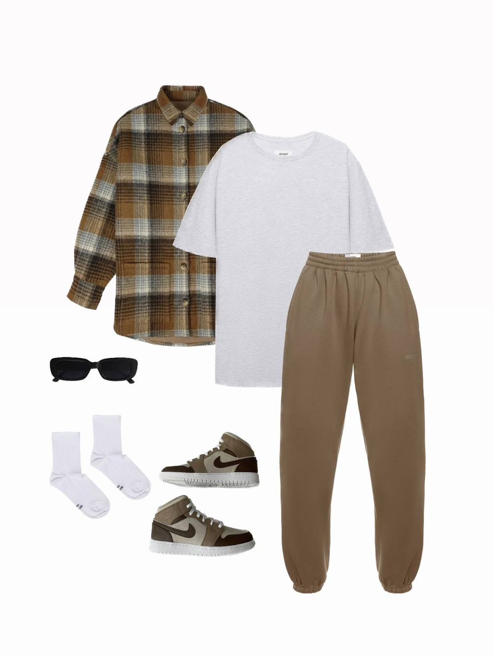 Джоггеры оверсайз утеплённые вуд