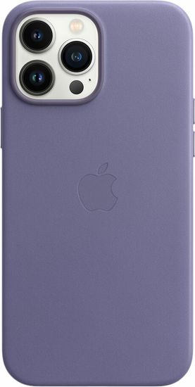 Чехол Apple MagSafe для iPhone 13 Pro Max, кожа, «сиреневая глициния»