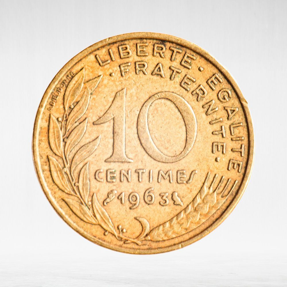 France, 10 Centimes 1963, VF