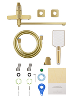 Смеситель для ванны WONZON & WOGHAND FLEX, Брашированное золото (WW-639906-BG)