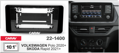 VW Polo 2020+, Rapid 2021+ 10.1" (Carav 22-1400)