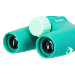 Бинокль детский Bresser Junior 6x21, зеленый - Мягкие резиновые наглазники с большим выносом