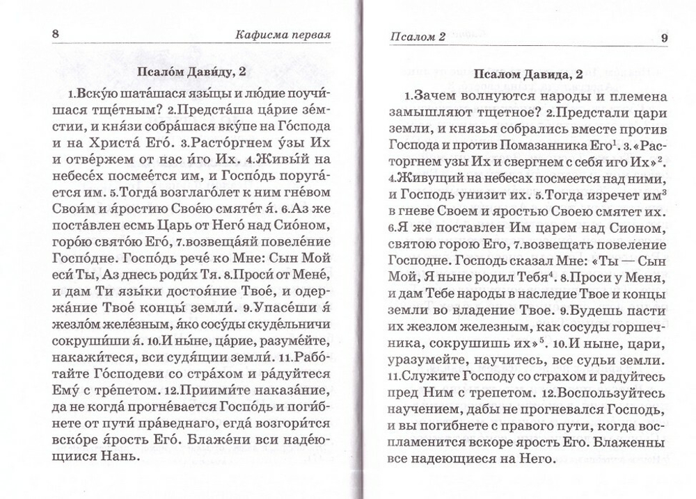 Псалтирь пророка и царя Давида учебная. С переводом на русский язык  П. А. Юнгерова