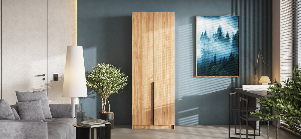 Рим 80 шкаф распашной 2Д + ящики 01