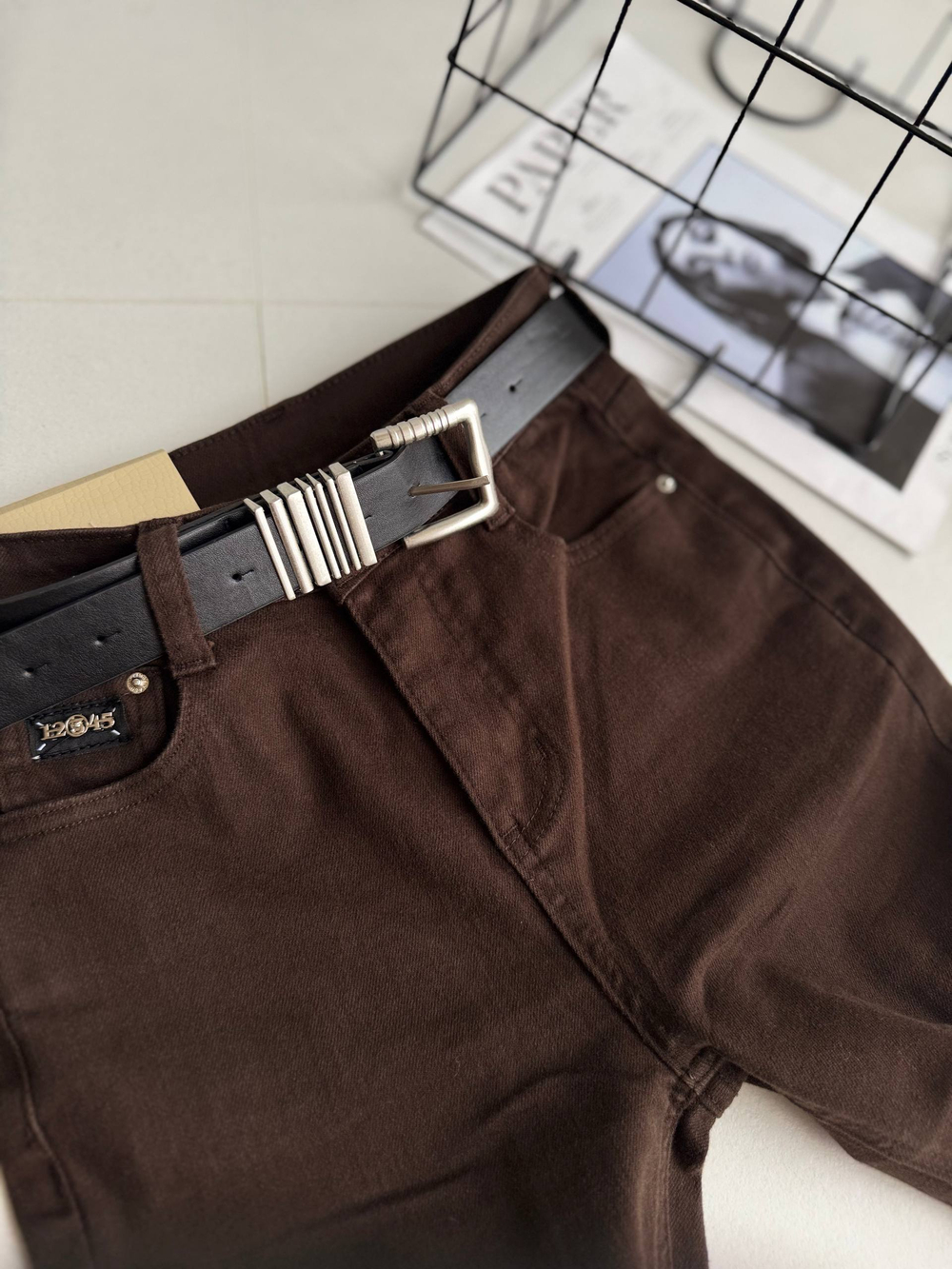 Брюки джинсовые жен. 73056-7 шок.